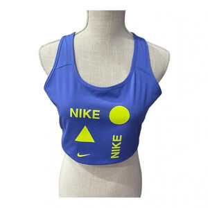 Nike Swoosh Plus Size Blue Racer Back Medium Support Sports Bra Women’s size 1XL